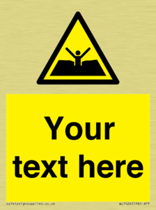 Custom Warning quicksand mud or silt